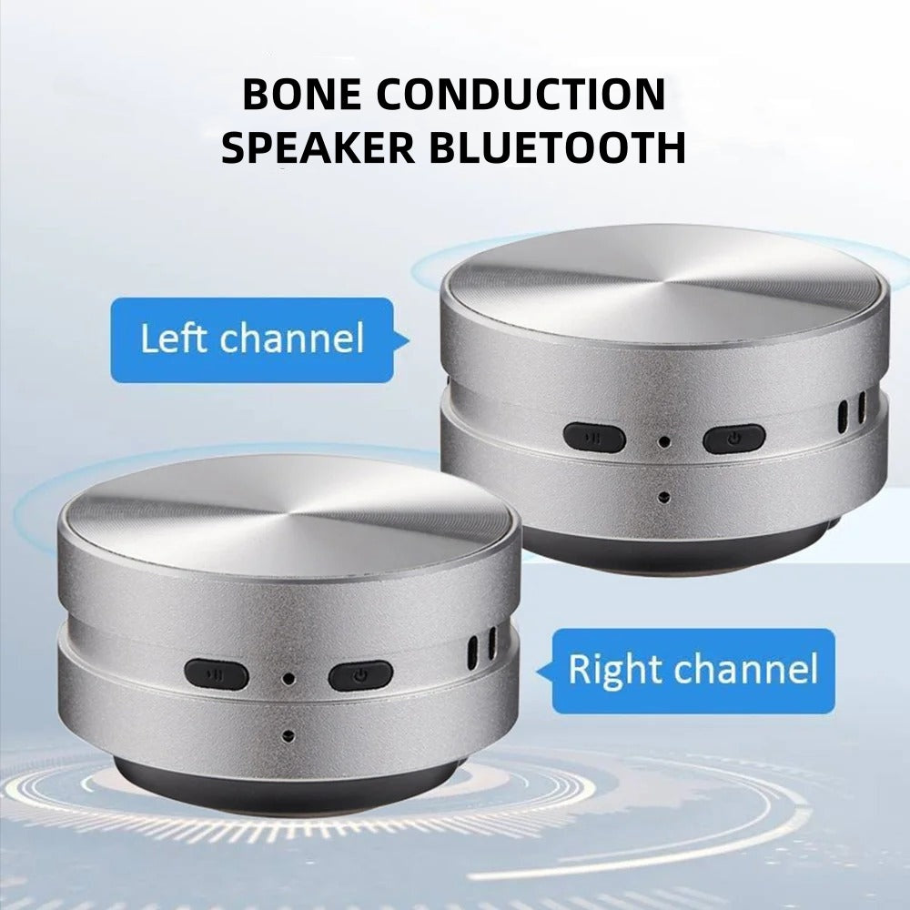 Bone Conduction Bluetooth Speaker – 2025 New Portable Wireless 3D Stereo Sound with FM Radio