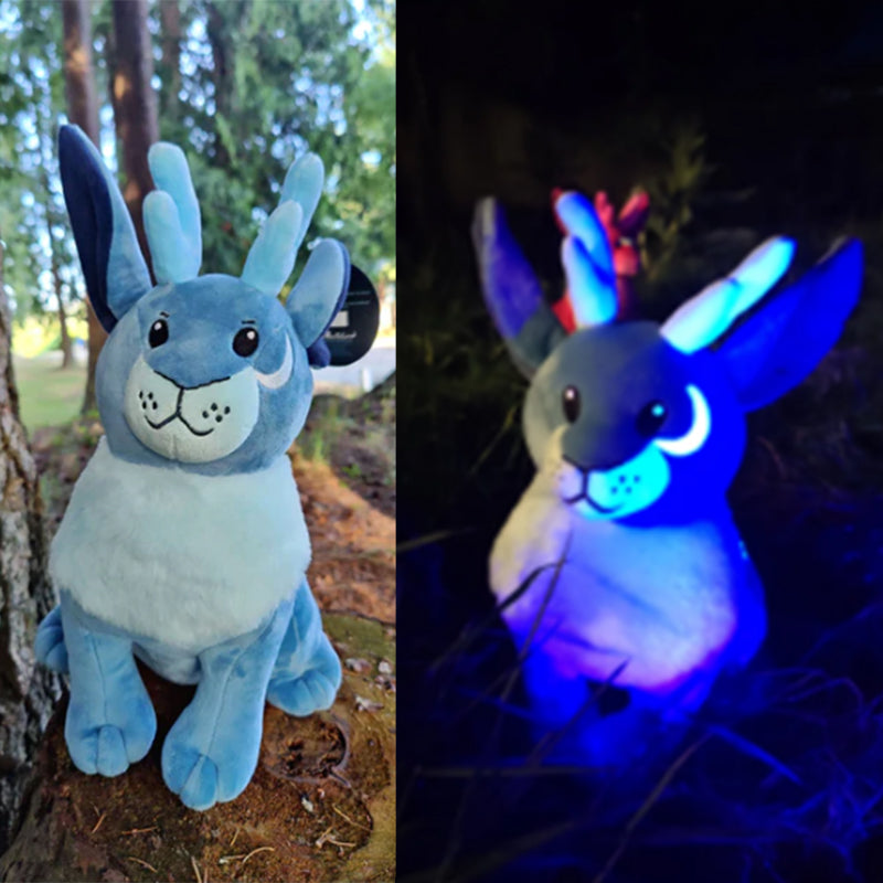 [🌙 GlowBuddies🌟]Blue Moon Jackalope • Glow in the Dark Plush Toy（+pen）