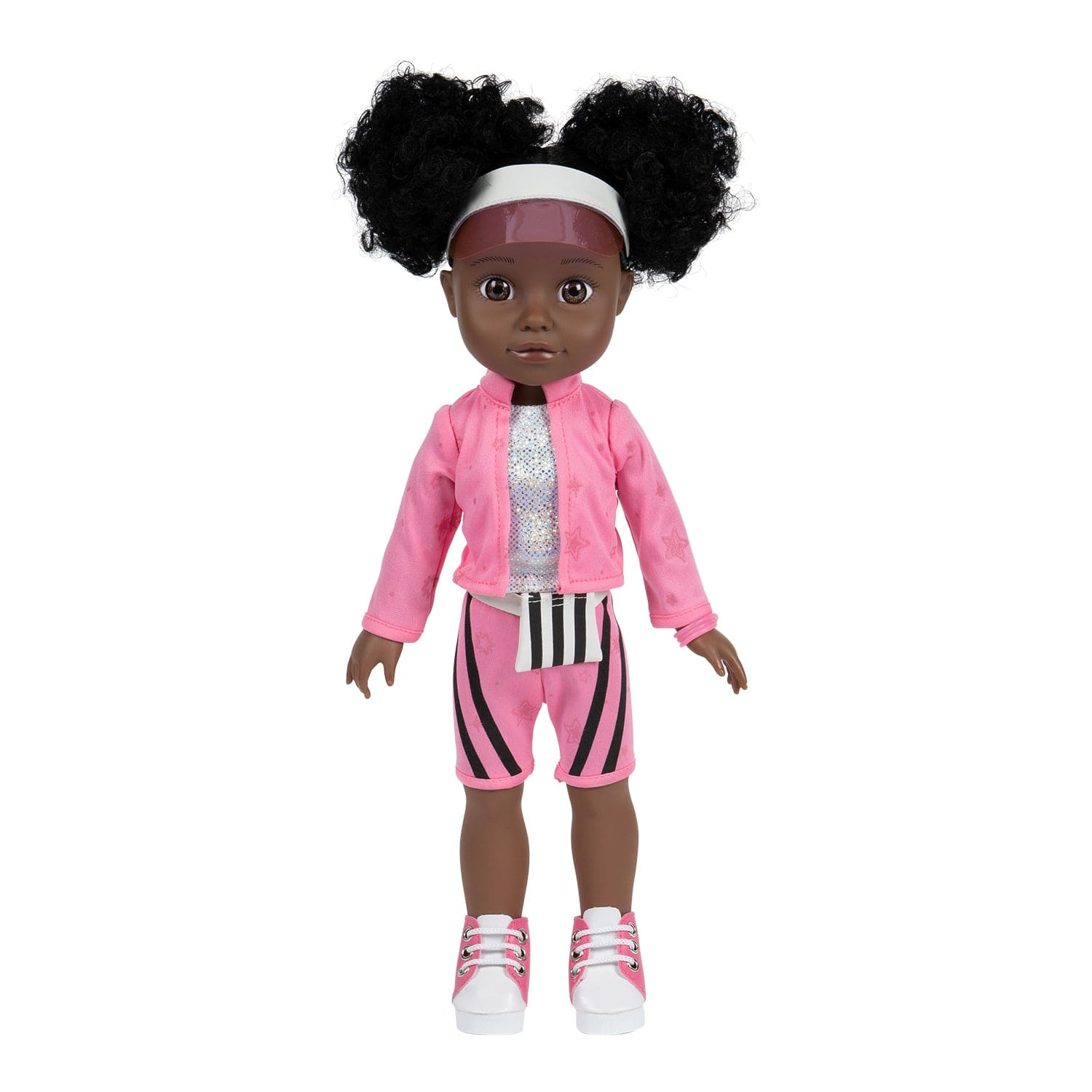 [🌙 GlowBuddies🌟]Adora Glow Girls African American Doll Set with Glow-in-the-Dark Clothes & Accessories - Serena