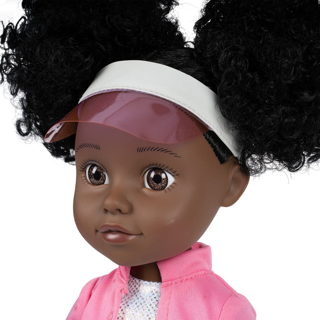 [🌙 GlowBuddies🌟]Adora Glow Girls African American Doll Set with Glow-in-the-Dark Clothes & Accessories - Serena