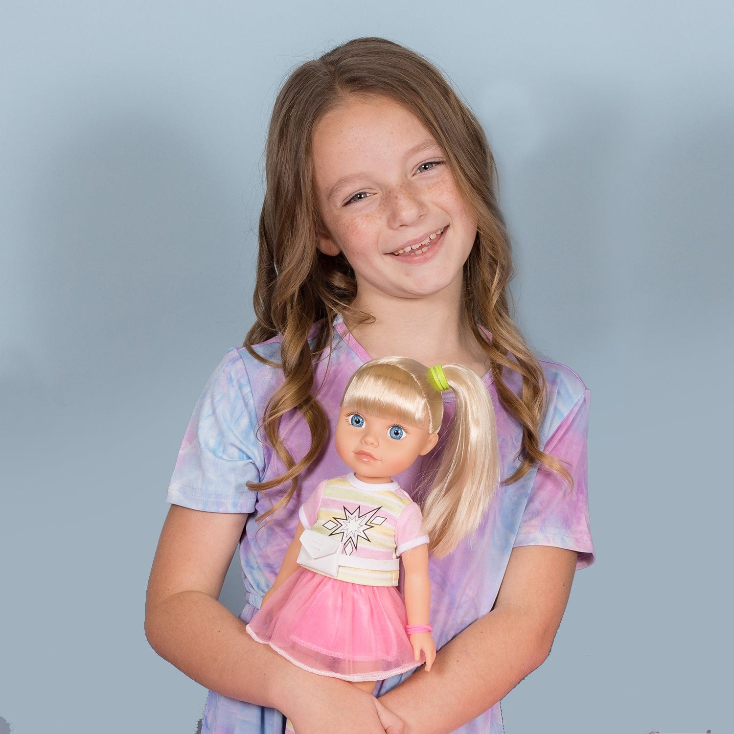 [🌙 GlowBuddies🌟]Adora Glow Girls Doll Set with Glow-in-the-Dark Clothes & Accessories - Riley