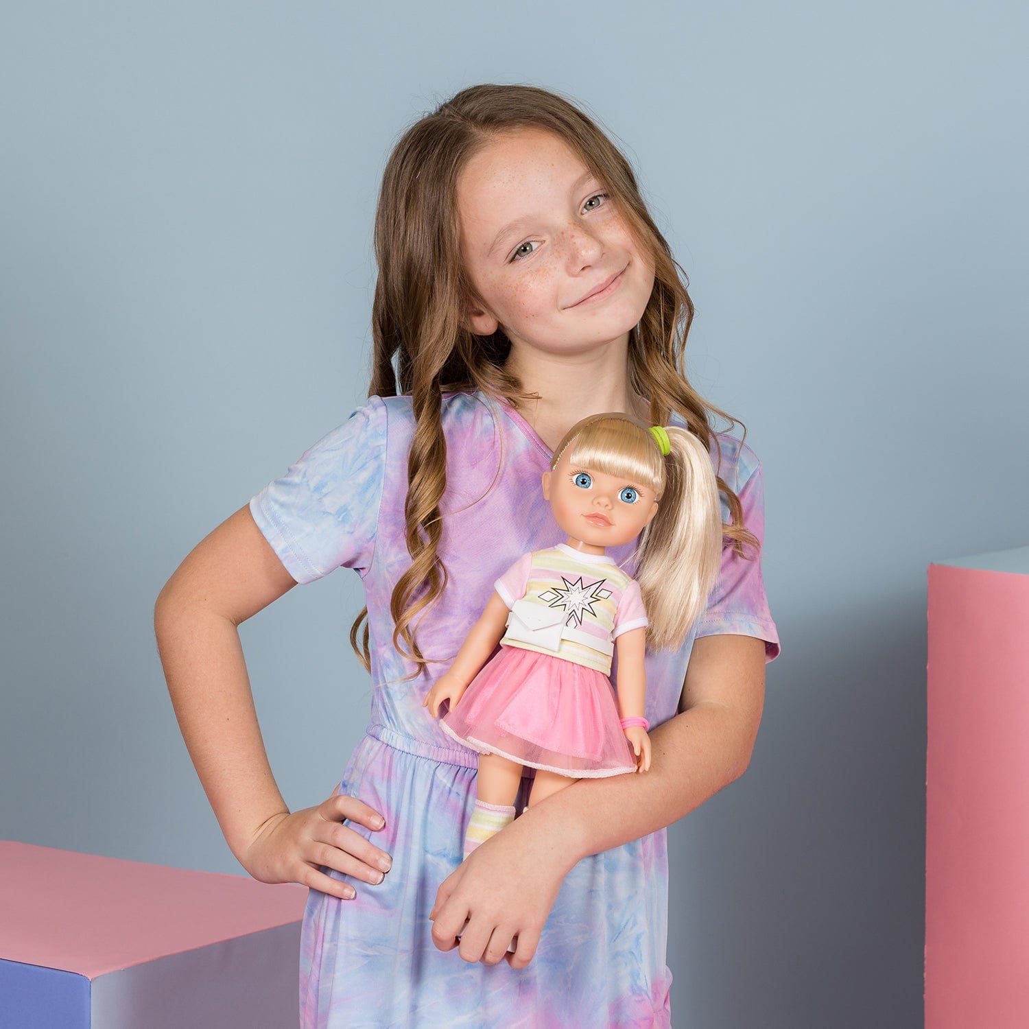 [🌙 GlowBuddies🌟]Adora Glow Girls Doll Set with Glow-in-the-Dark Clothes & Accessories - Riley