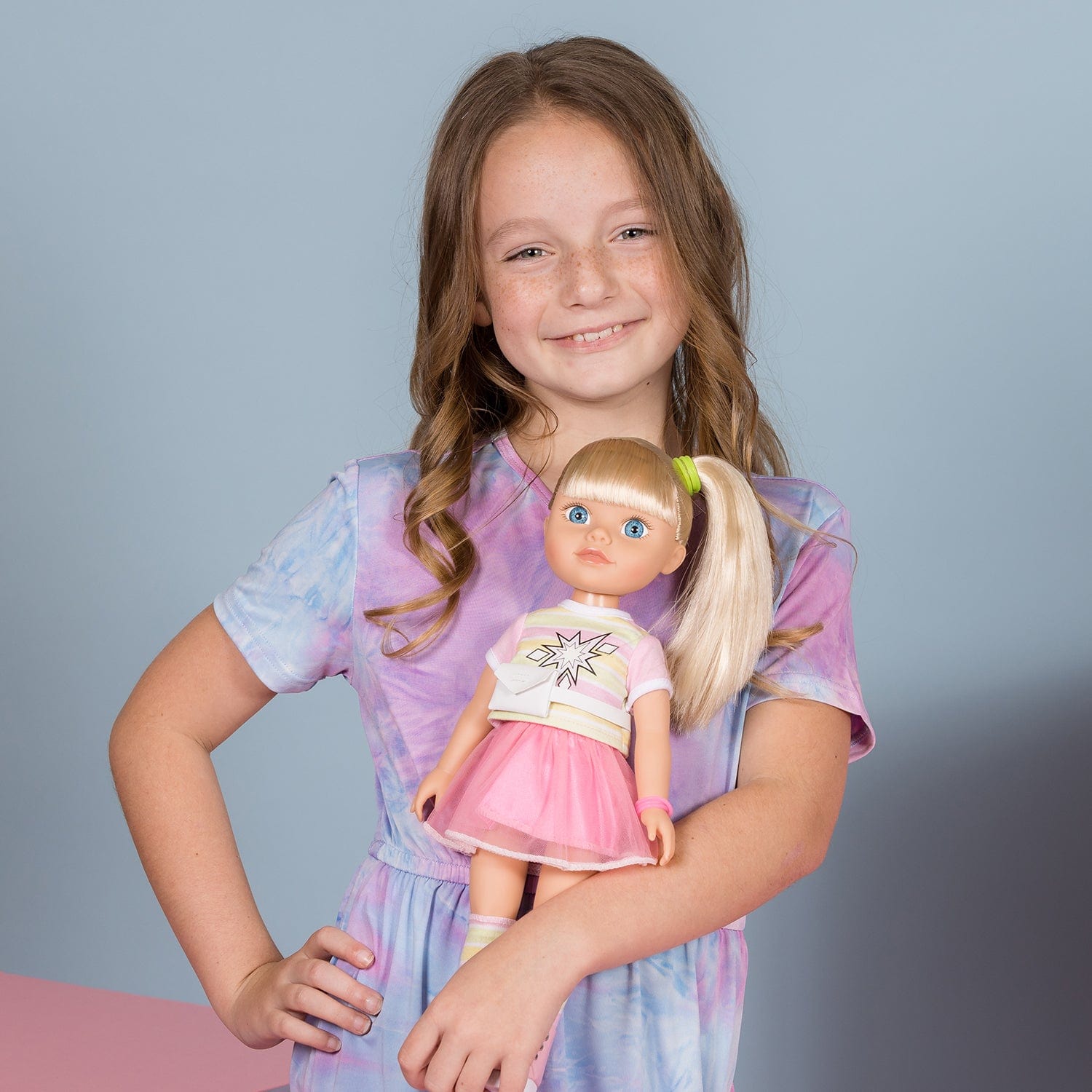 [🌙 GlowBuddies🌟]Adora Glow Girls Doll Set with Glow-in-the-Dark Clothes & Accessories - Riley
