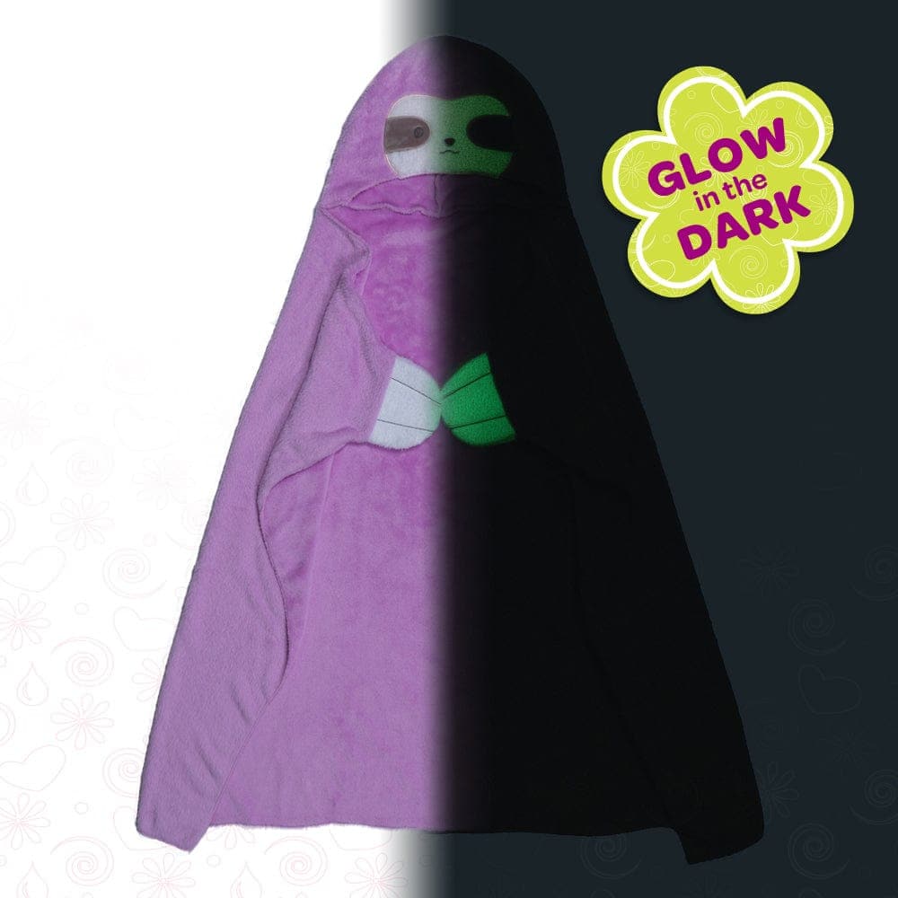 [🌙 GlowBuddies🌟]Adora Snuggle & Glow Sloth Plushie Hoodie, Glows in the Dark