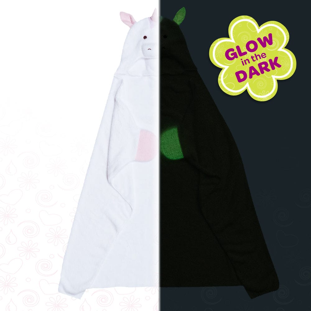 [🌙 GlowBuddies🌟]Adora Snuggle & Glow Unicorn Plushie Hoodie, Glows in the Dark