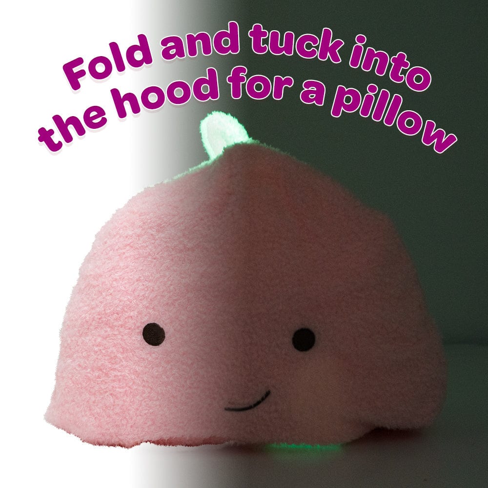 [🌙 GlowBuddies🌟]Adora Snuggle & Glow Dinosaur Plushie Hoodie, Glows in the Dark