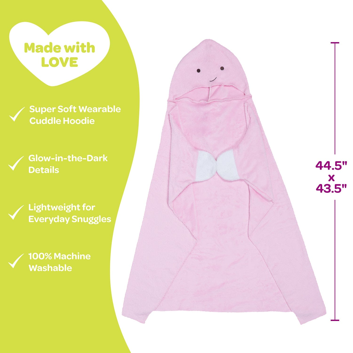 [🌙 GlowBuddies🌟]Adora Snuggle & Glow Dinosaur Plushie Hoodie, Glows in the Dark