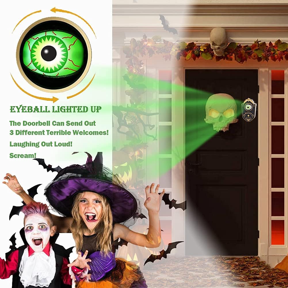 50% OFF🔥Horror Cyclops Doorbell: One-Eyed Halloween Horror Monster