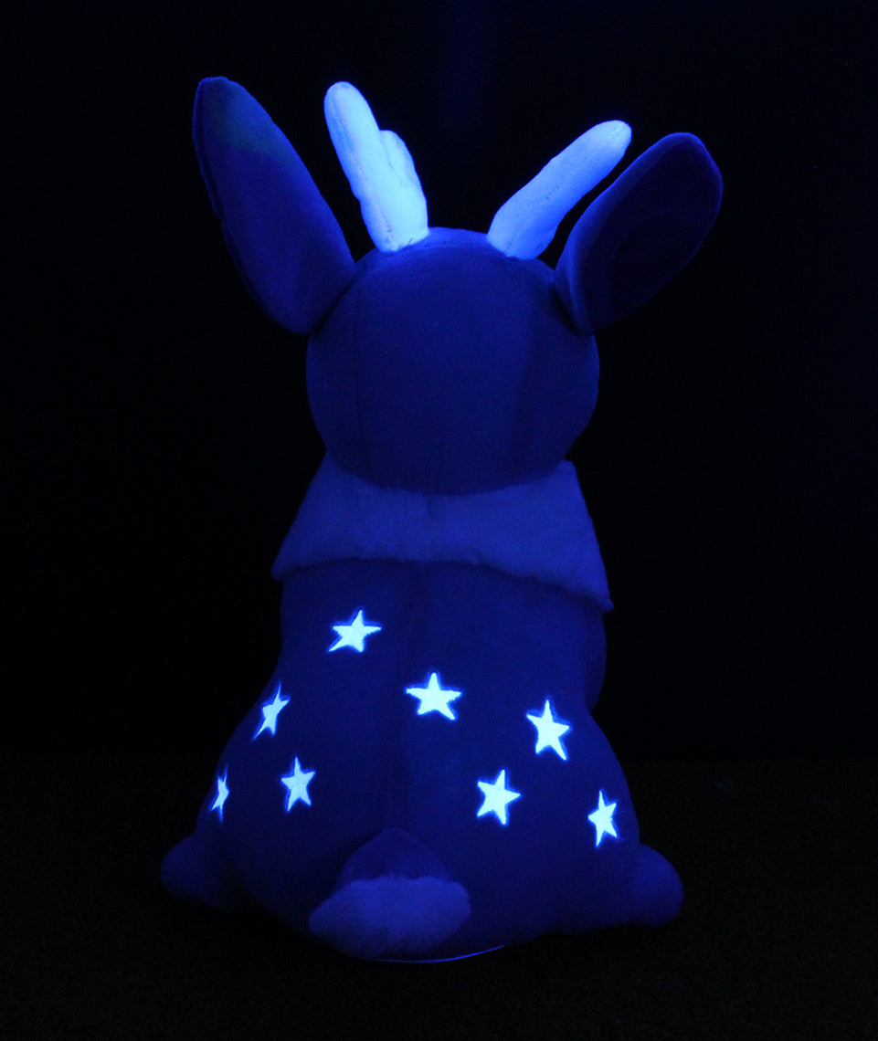 [🌙 GlowBuddies🌟]Blue Moon Jackalope • Glow in the Dark Plush Toy（+pen）