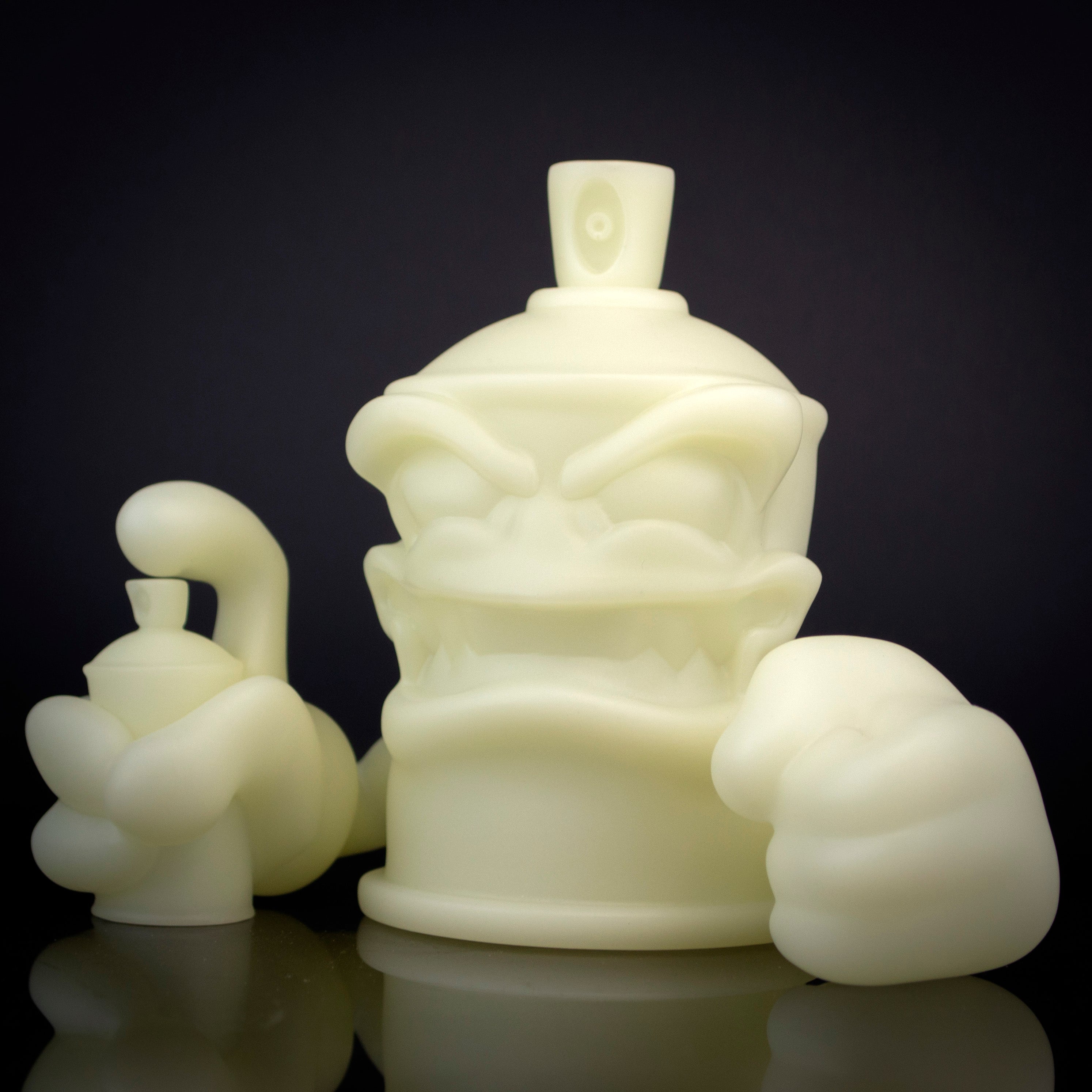 [🌙 GlowBuddies🌟]"KRUSH THE KAN" 5" D.I.Y GLOW IN THE DARK VINYL FIGURE