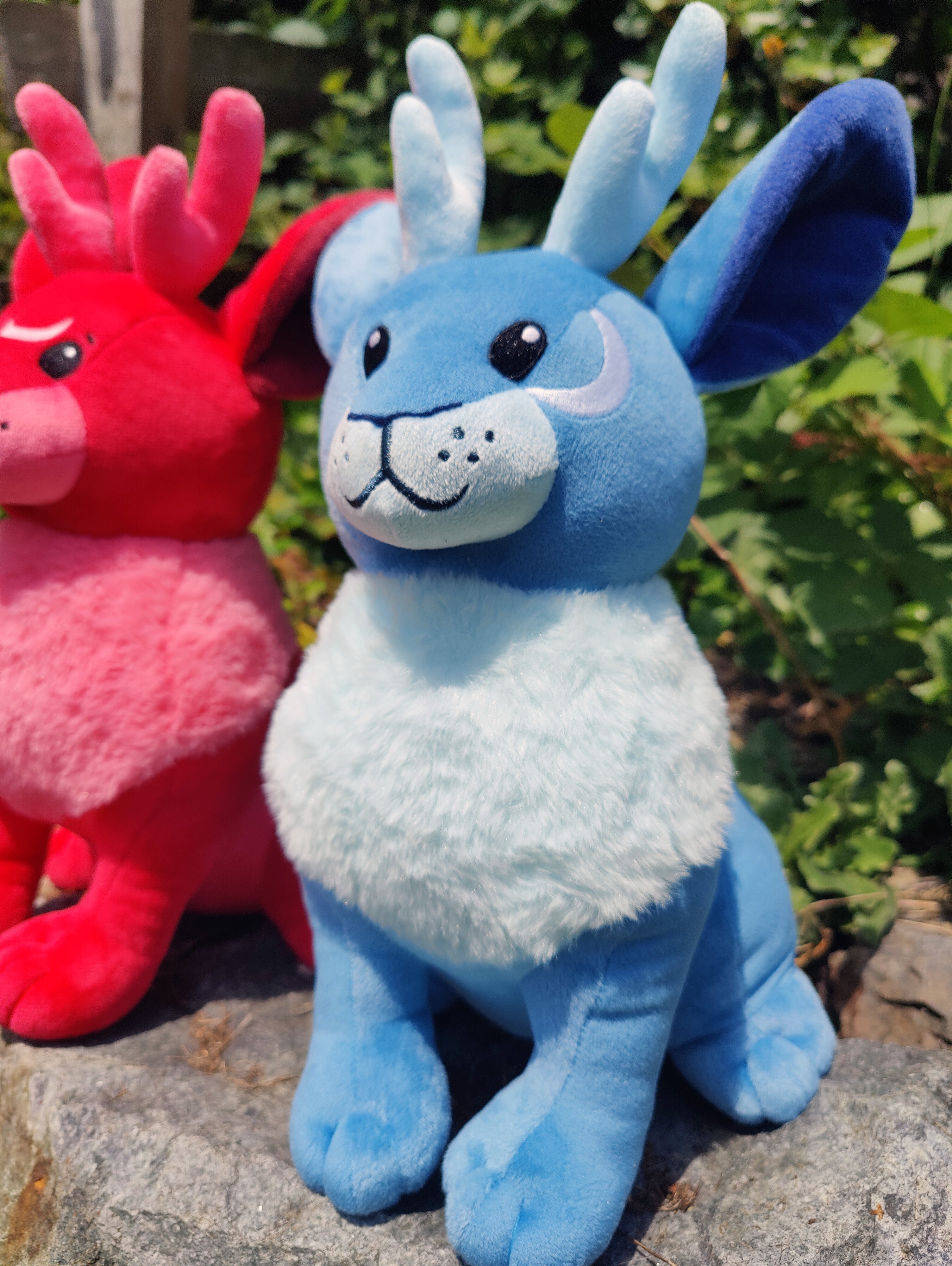 [🌙 GlowBuddies🌟]Blue Moon Jackalope • Glow in the Dark Plush Toy（+pen）