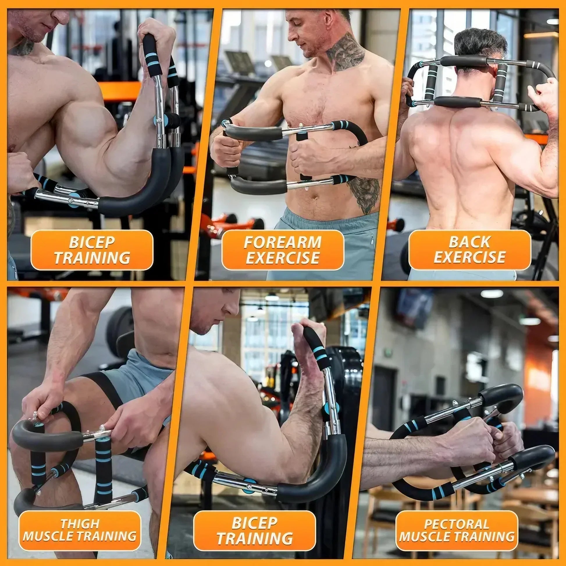 Multifunctional three-speed adjustable U-shaped arm strength trainer
