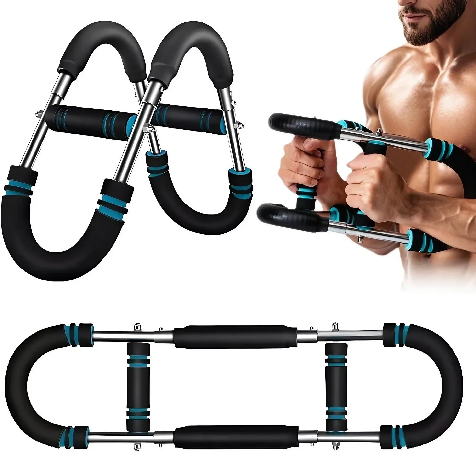 Multifunctional three-speed adjustable U-shaped arm strength trainer