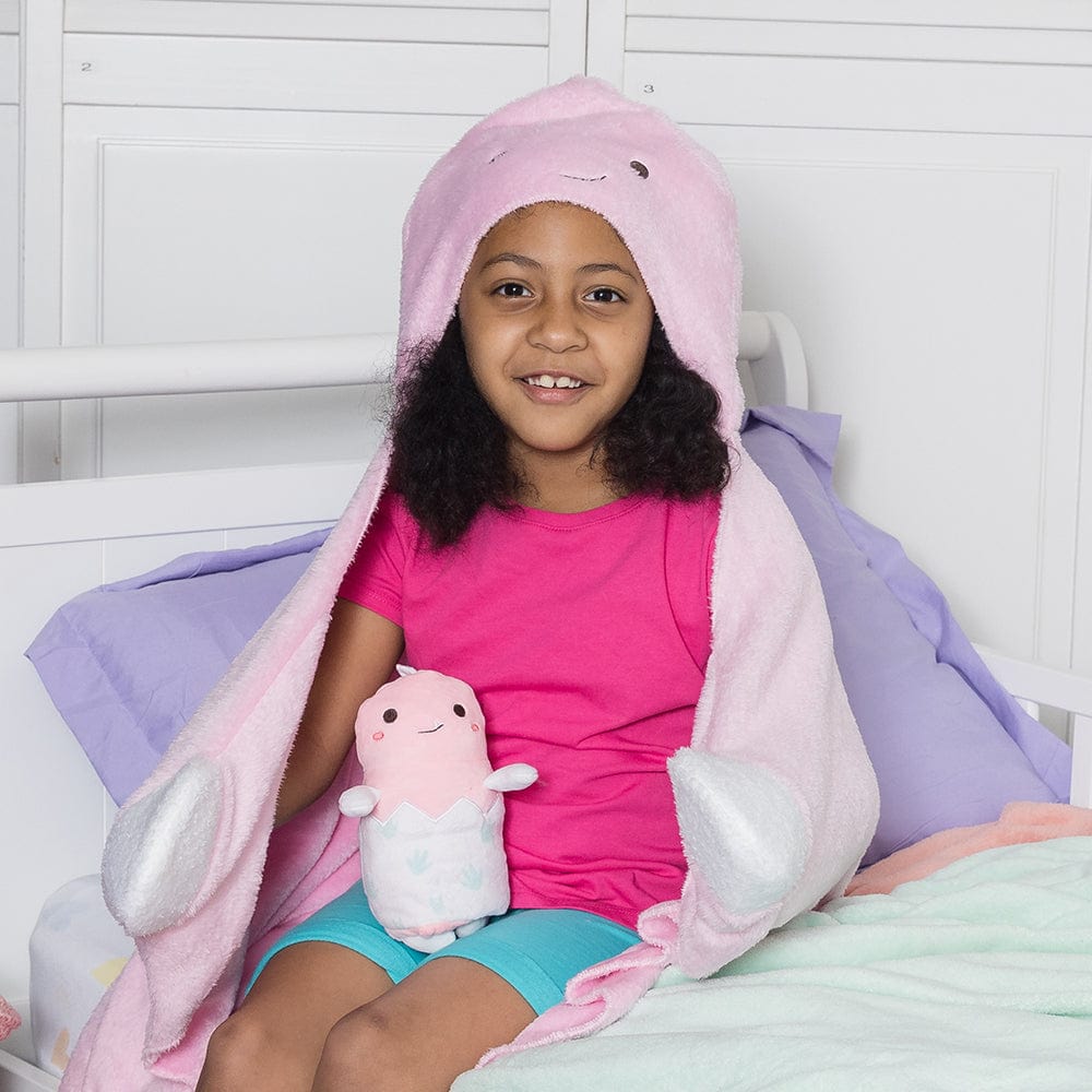 [🌙 GlowBuddies🌟]Adora Snuggle & Glow Dinosaur Plushie Hoodie, Glows in the Dark