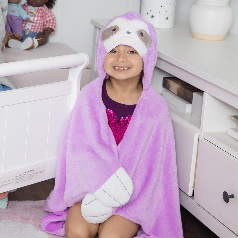 [🌙 GlowBuddies🌟]Adora Snuggle & Glow Sloth Plushie Hoodie, Glows in the Dark