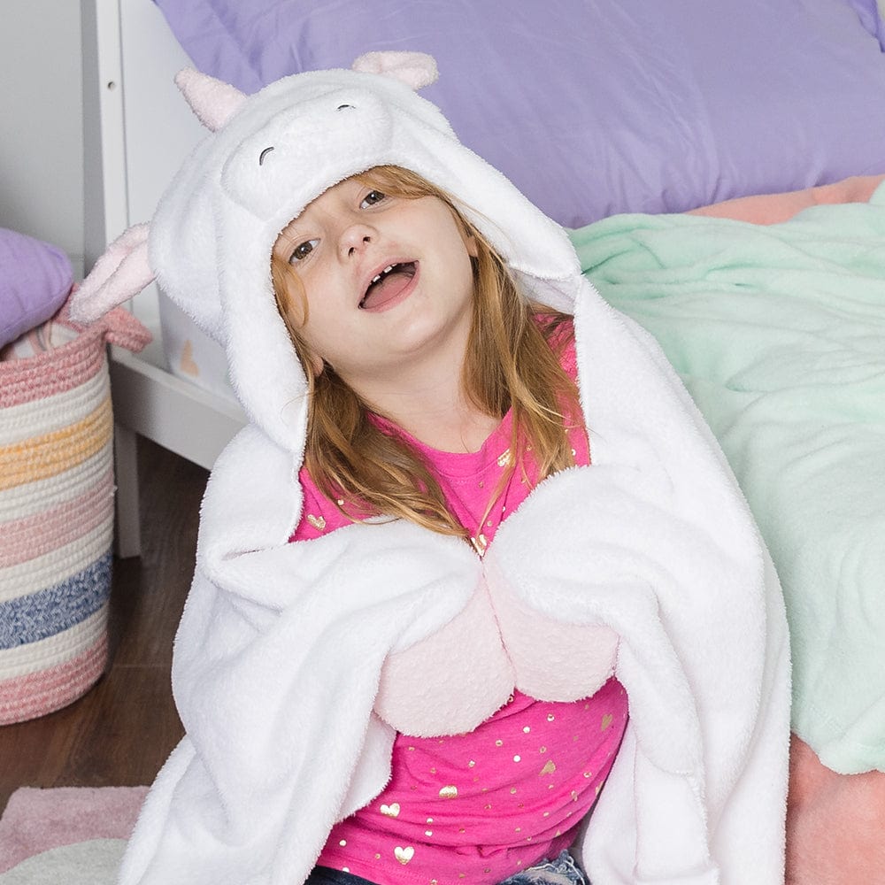 [🌙 GlowBuddies🌟]Adora Snuggle & Glow Unicorn Plushie Hoodie, Glows in the Dark